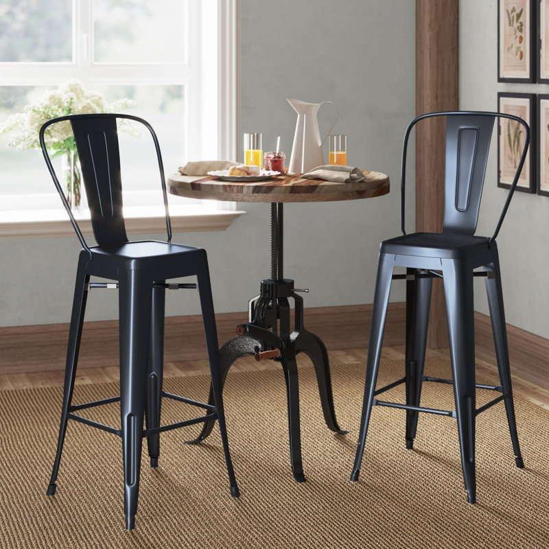 Baysden Counter Stool, Rustic Pewter, Bar Stool (30" Seat Height)