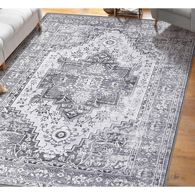 Mari Non-Slip Bath Rug, Grey