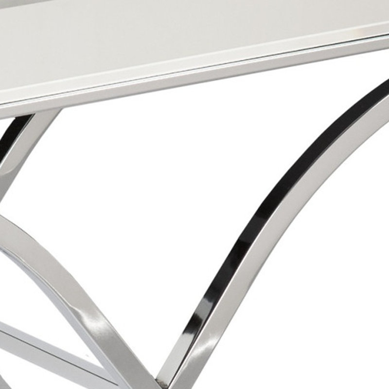 Console en verre à miroir 42 po