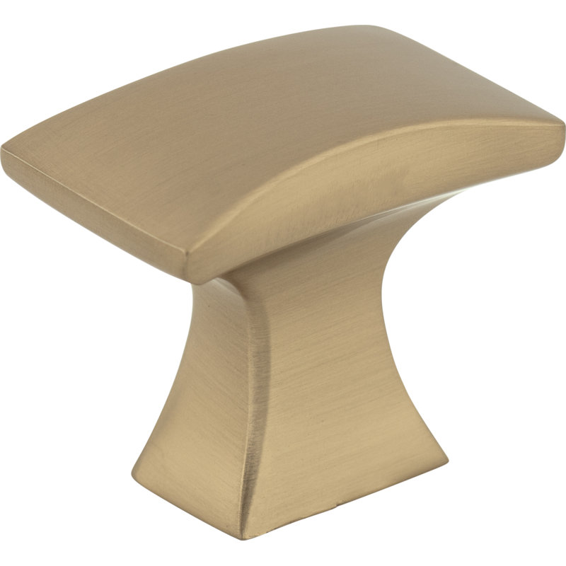 Philip Rectangular Knob, Satin Bronze