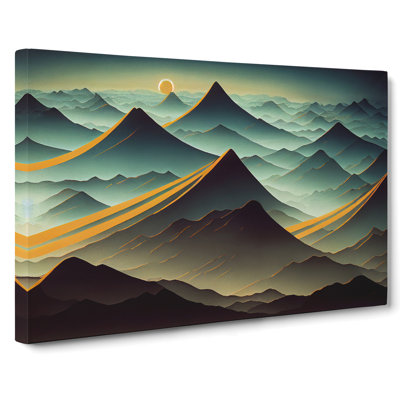 Endearing Mountain Sunrise - Wrapped Canvas Print