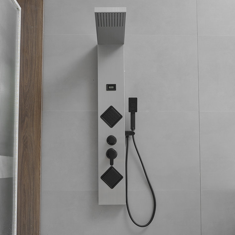 52'' Shower Panel with Fixed Shower Head