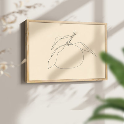 «Citrus Contour I», reproduction encadrée