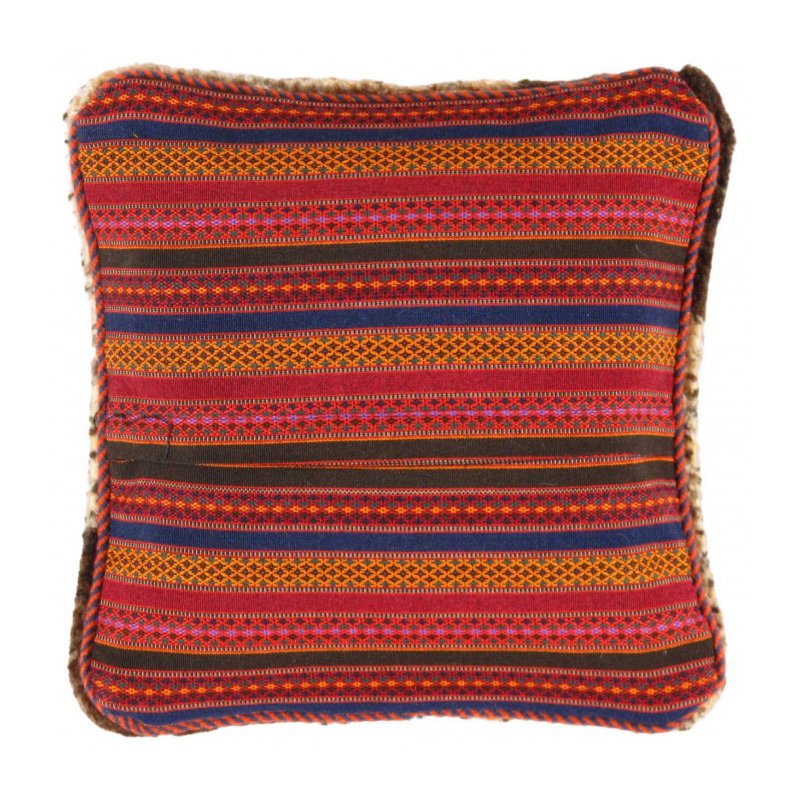 Coussin Gabbeh, Beige / Ivoire, H 15 po x l 15 po