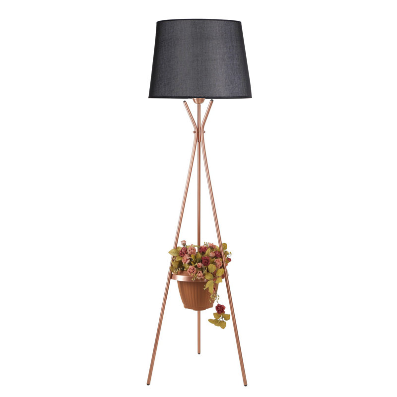 Lampe trépied 65 po Horicon, Noir