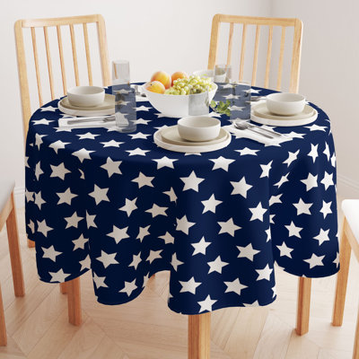 Pulcova Geometric Round Tablecloth