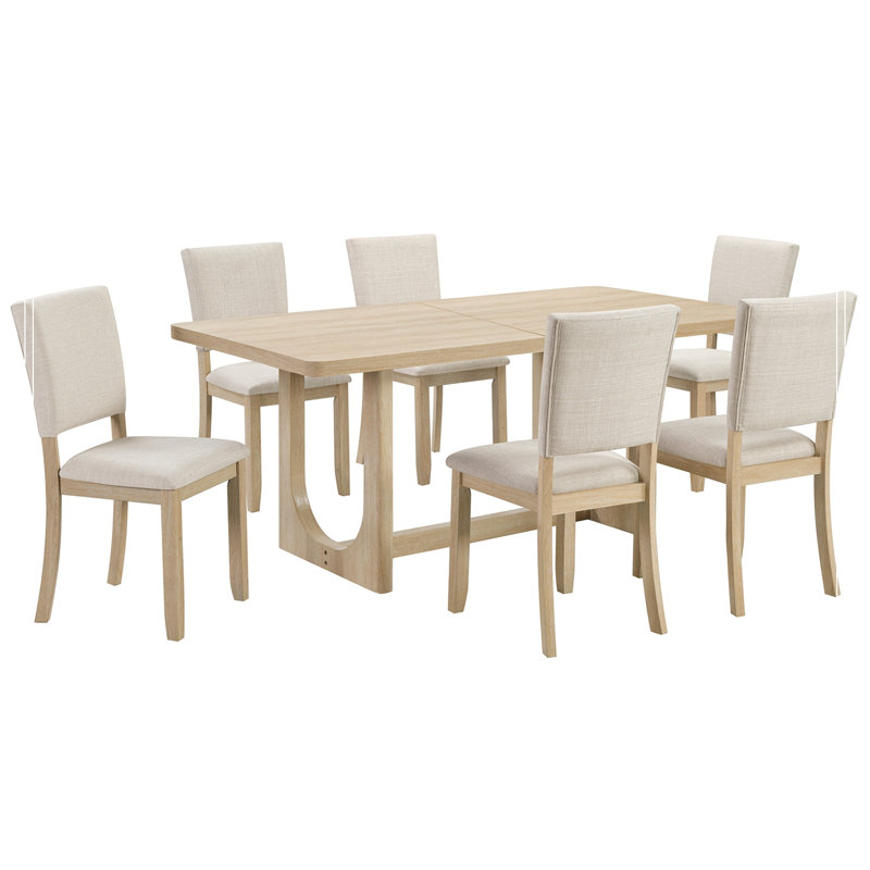 7 pièces Eastover avec 6 chaises rembourrées