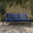 Outdoor Aluminum Frame Wicker 3 Seat Sofa  With Cushions-1594290681