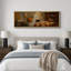«Cosy Halloween Ghost lecture, art de chambre à coucher, impression sur toile encadrée, 3 pièces, art mural -133594801-133594806