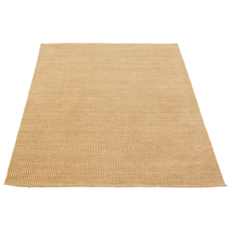 Tapis brun clair en laine tissé à la main SantaAna