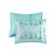 Couette pour lit double/queen avec broderie métallique argentée et texture