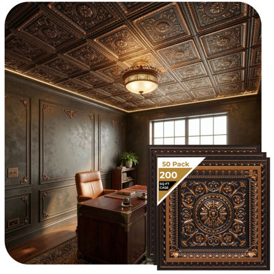 La Scala Drop-in or Glue-up PVC Ceiling Tile
