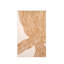 Abstract Orange Line Art Rug 5' x 7' for Office, Orange Cream