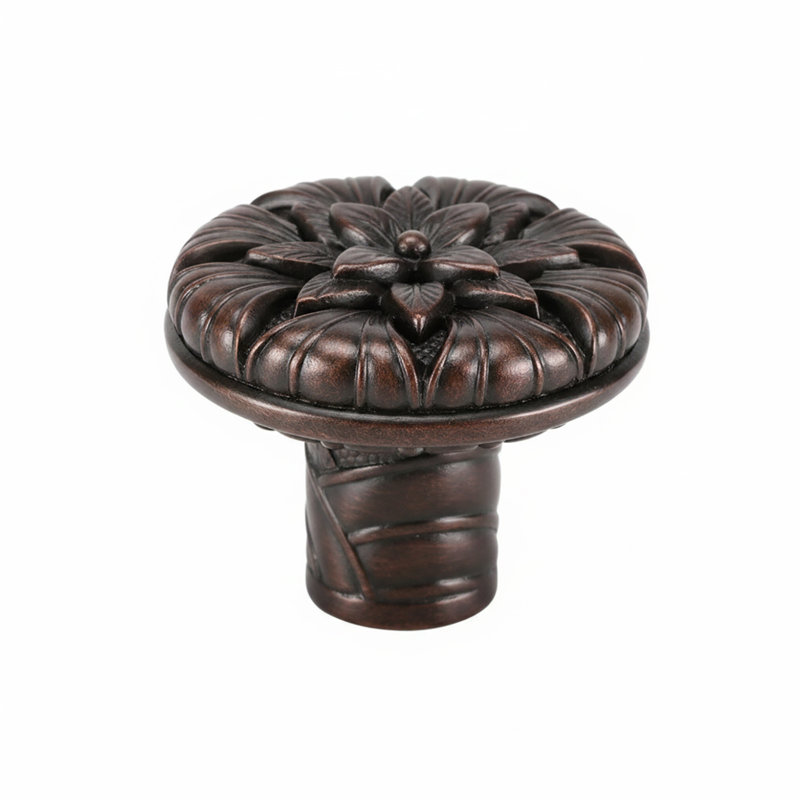 KEY LARGO KNOB 1-1/8”; BURNISH BRASS, Oil Rub Bronze