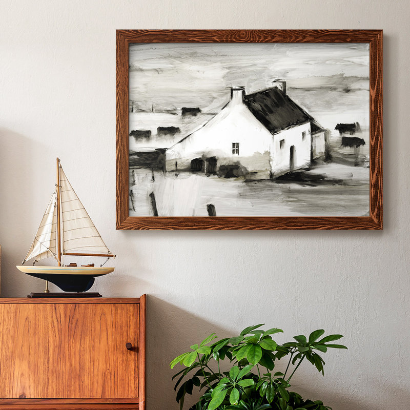 English Farmhouse II, reproduction d'art sur toile, H 14 po x l 20 po x P 1,5 po, Érable