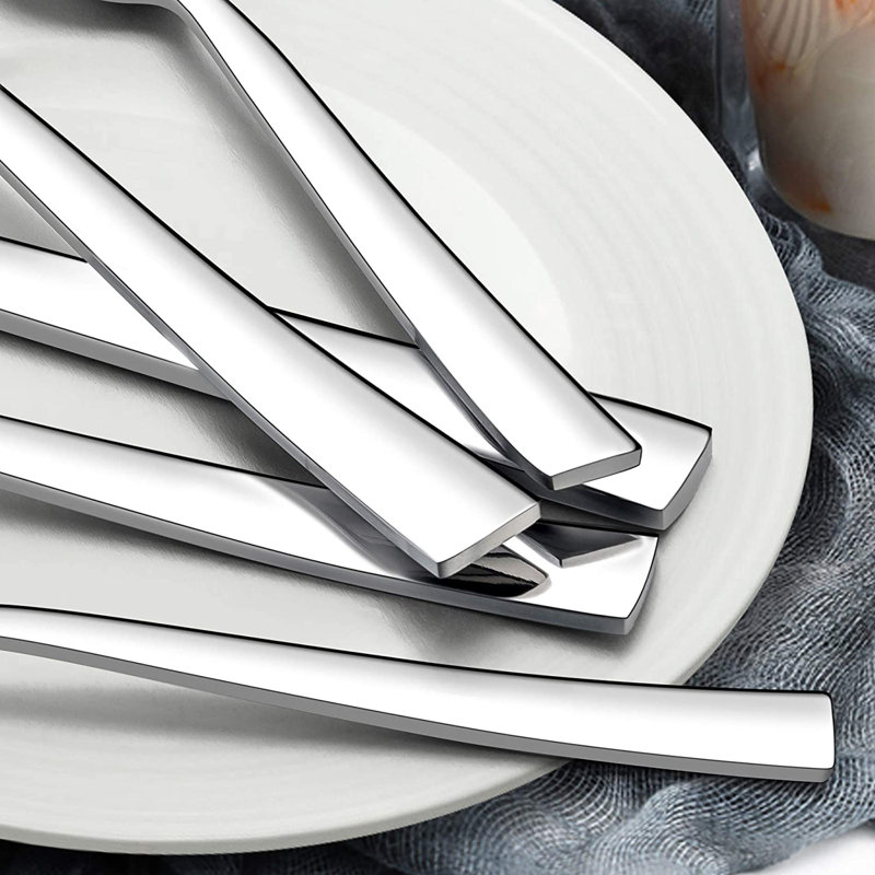 Latitude Run® Aijahlon Stainless Steel Flatware Set - Service for 8
