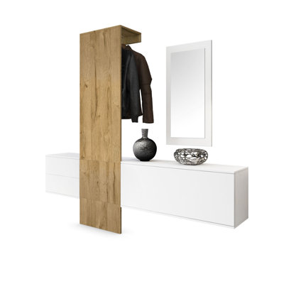 Mccurdy Hall Tree 209cm Wide with Shoe Storage