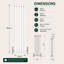 Uxbridge Vertical Traditional Colosseum Radiator-40191302-40191303