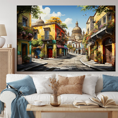 Mexico Mexican Fiesta City II - Mexico Large Wall Art