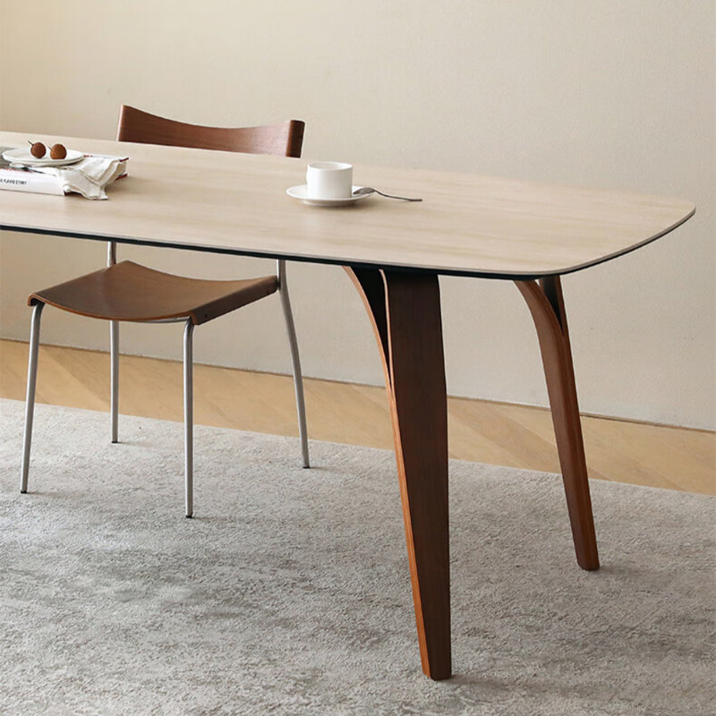 French Minimalist Design Rectangular Dining Table