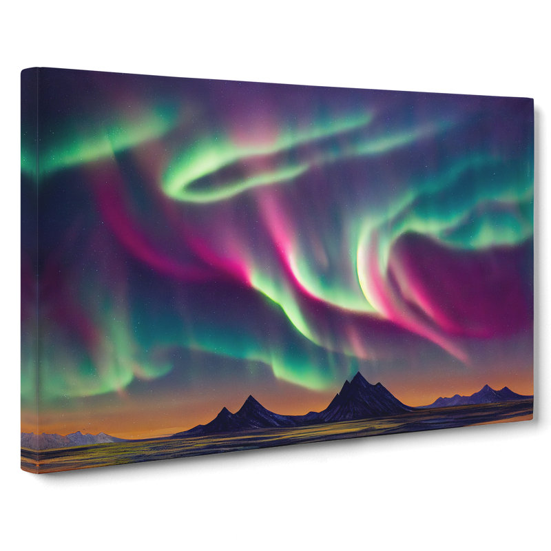 Grand Northern Lights - Wrapped Canvas, 35cm H x 50cm W x 3cm D