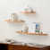 Glennon 3 Piece Mango Solid Wood Floating Shelf