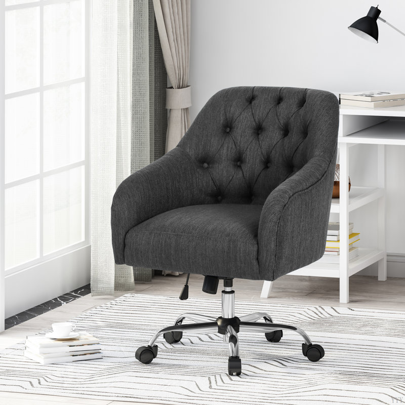 CHAISE DE BUREAU MODERNE, Gris anthracite