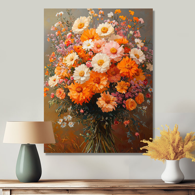Didama - décoration murale florale, H 32 po x l 16 po, Toile tendue, Ne s’applique pas