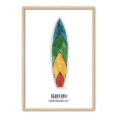 Objects Teahuppo Surf 1 Piece Single Picture Frame Painting