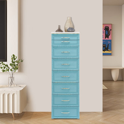 Storage Cabinet, Storage Organizer With Drawers And Wheels