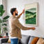 Pastoral Valley Farm Scandinavian - Wrapped Canvas-522745327-522745317