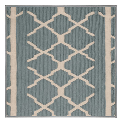 Machine Washable Trellis Gray Area Rug