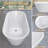 67" X 29" Acrylic Freestanding Soaking Bathtub With Center Drain in White-94413229