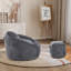 Fauteuil à billes rembourré avec repose-pieds-1595264751