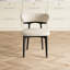 Chaises de salle à manger en bois massif avec dossier, chaise d'appoint rembourrée avec siège et dossier rembourrés, aucun assemblage requis (ensemble de 6)-105060882-101027940