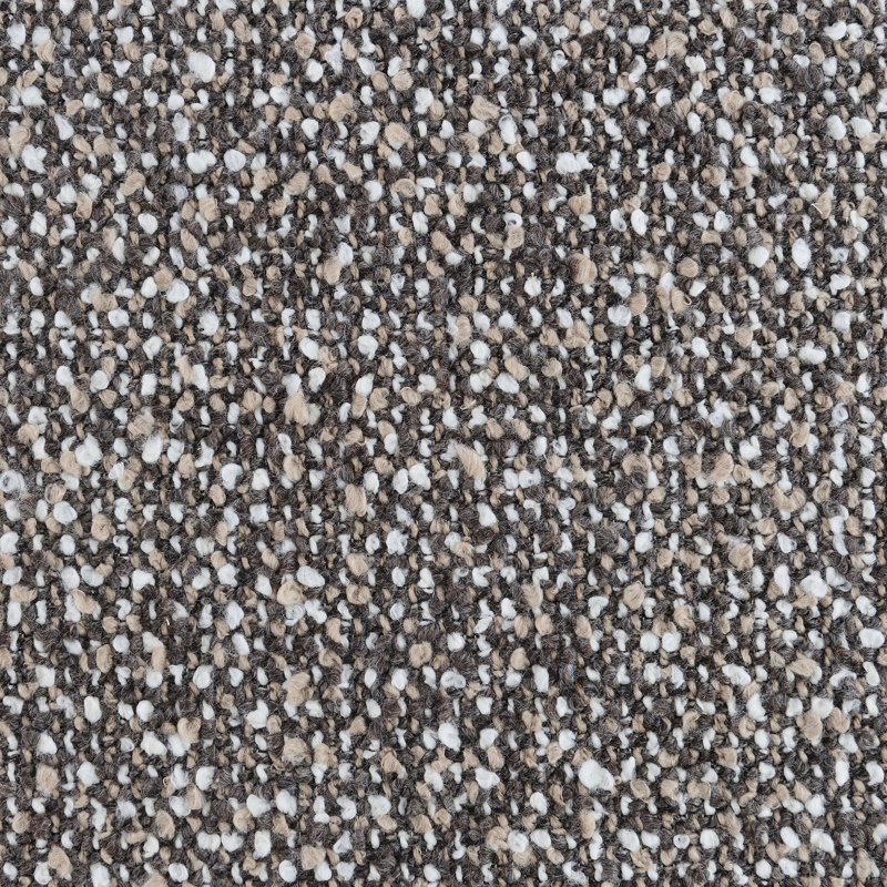 Chaise d'appoint en tweed brun et gris