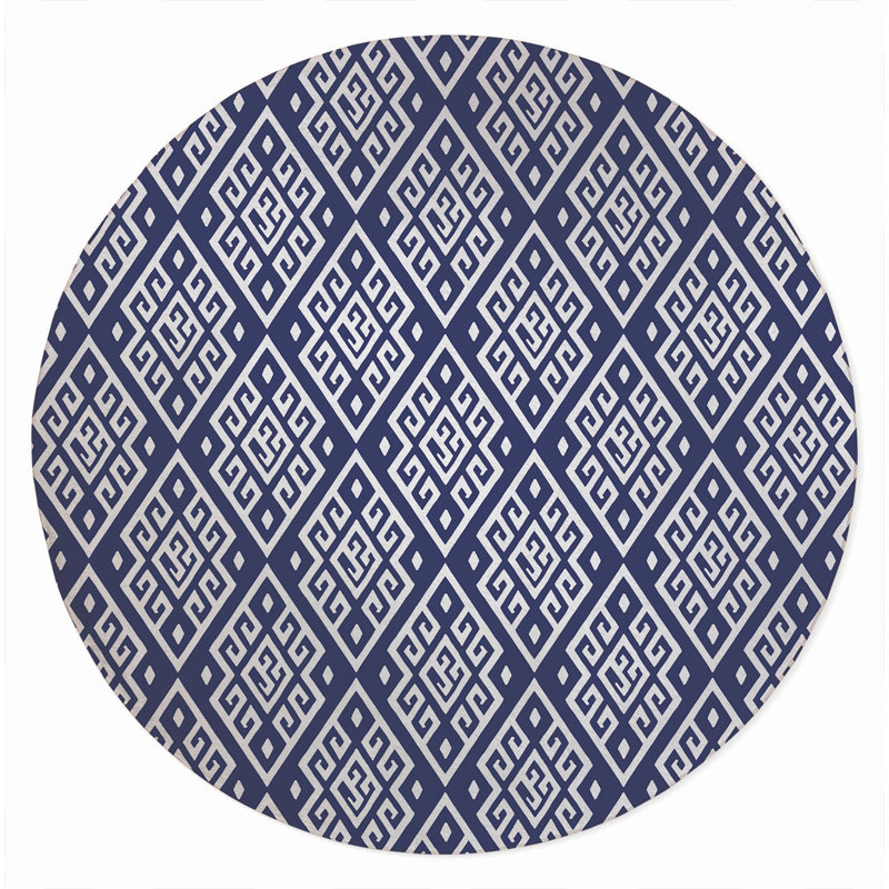 Athana Outdoor Area Rug, Round 5'