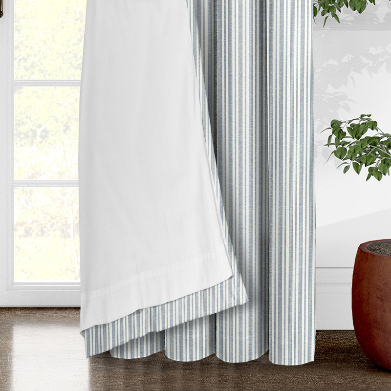 Pacific Stripe, Denim, 50" W x 144" L