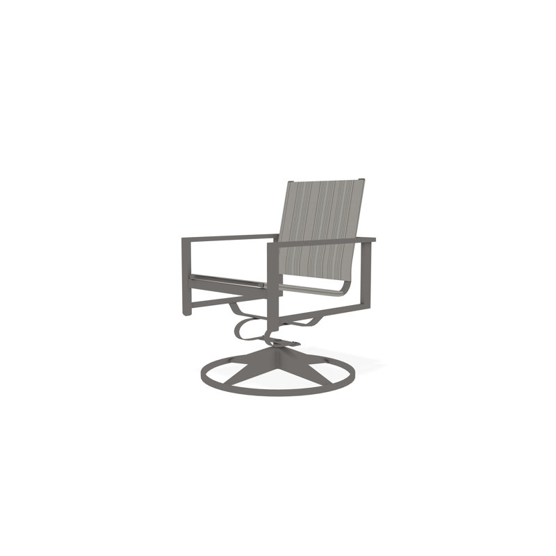 Tribeca Sling Swivel Rocker, Warm Gray, Harbor