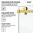 56-61" W X 76" H Frameless Single Sliding Shower Door with 3/8" (10mm) Clear Tempered Glass, Shatter-Resistant Film & Installation Hole Locator - Square Top Rail-114773364