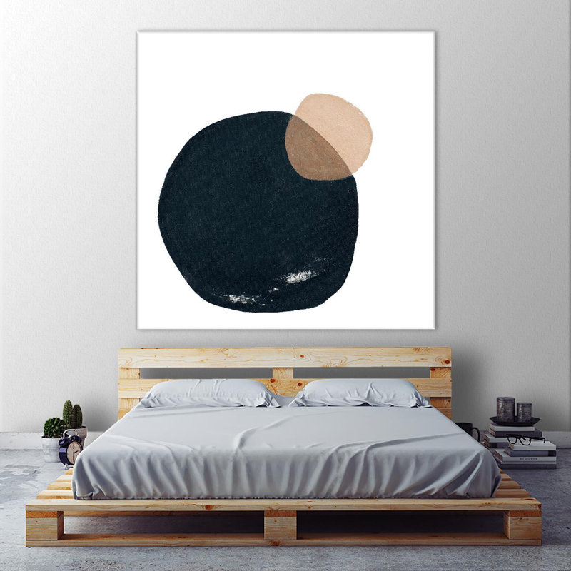 «Circular Abstraction», reproduction d'art sur toile géante 72 po x 72 po, H 72 po x l 72 po x P 1,5 po