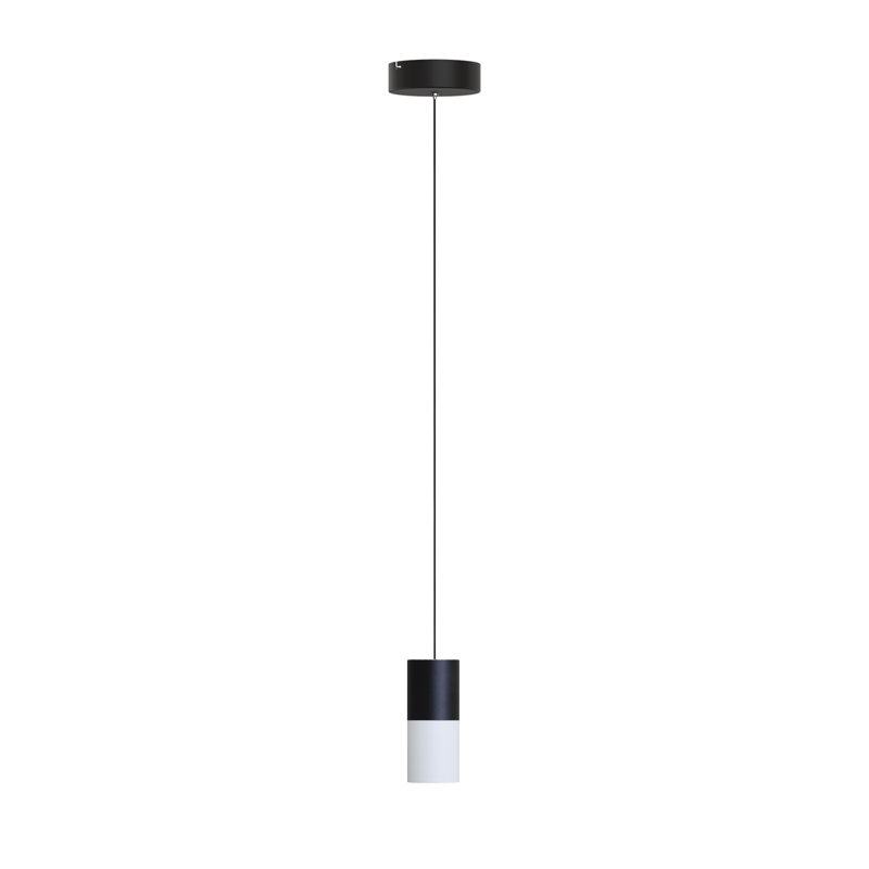 Grecia 1 - Light Single Pendant, Black/White