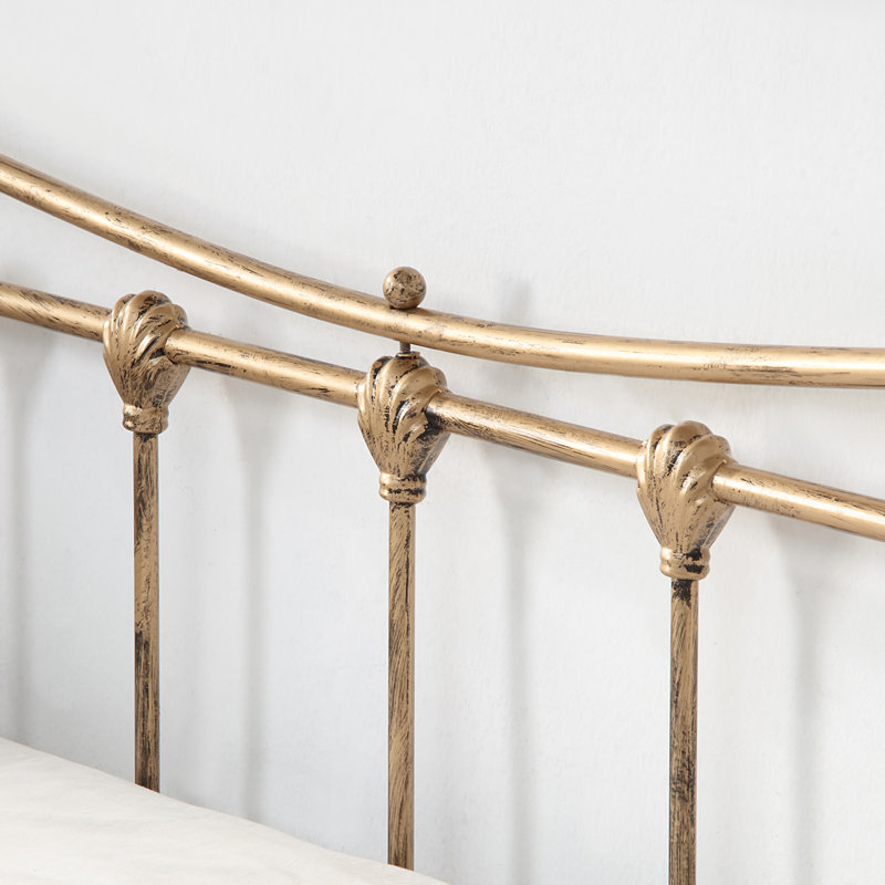 Angelina Metal Daybed with Trundle, Gold