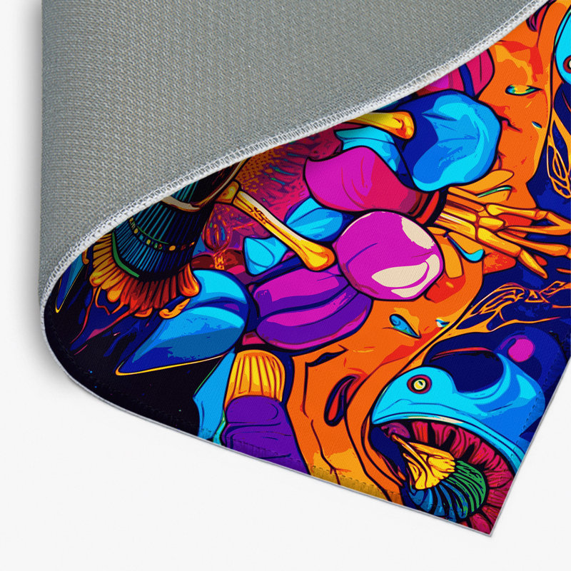 Tapis intérieur et extérieur Psyche Flicker, Rectangle 5 pi x 7 pi