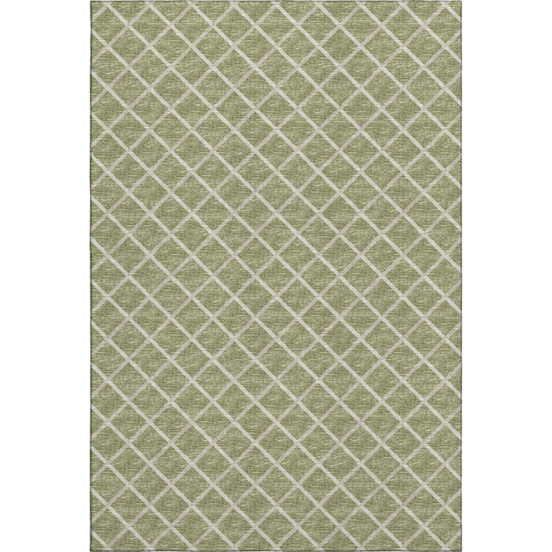 Tapis en aloès de qualité supérieure lavable à la machine Uran AMF140, Rectangle 9 pi x 12 pi