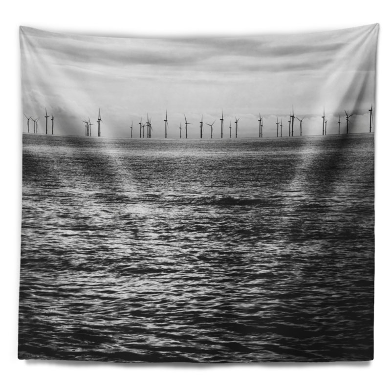 Tapisserie «Landscape Wind Turbines», H 50 po x l 60 po