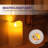 Flickering LED Candles, Lifelike Swinging Flame Battery Powered Realistic Flameless LED Candle - Warm White