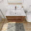 Meuble-lavabo mural 30 po avec lavabo en gel, tiroir à fermeture en douceur-668773405