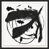 Practice Stroke 7' Framed Print on Glass