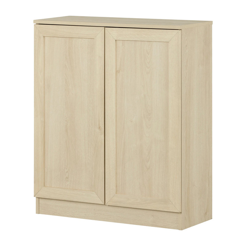 Essence 2-Door Storage Cabinet, Bleached Oak